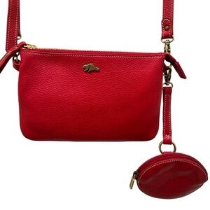 🇨🇦 ROOTS Twinsie Bag 2.0 Cloud Leather Crossbody bag and matching coin pouch